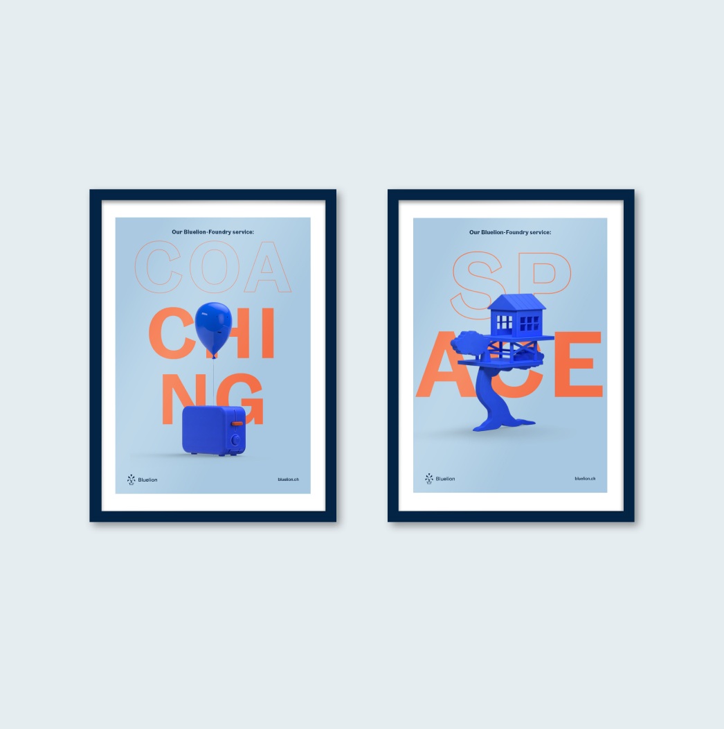 Framed illustration series created for office wall decor.