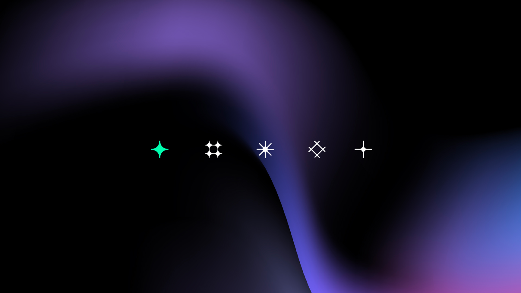 Set of five RIG brand icons in minimal tech style.