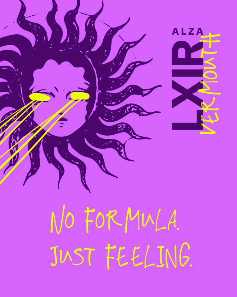 Instagram graphic mockup with high-contrast LXIR brand elements.