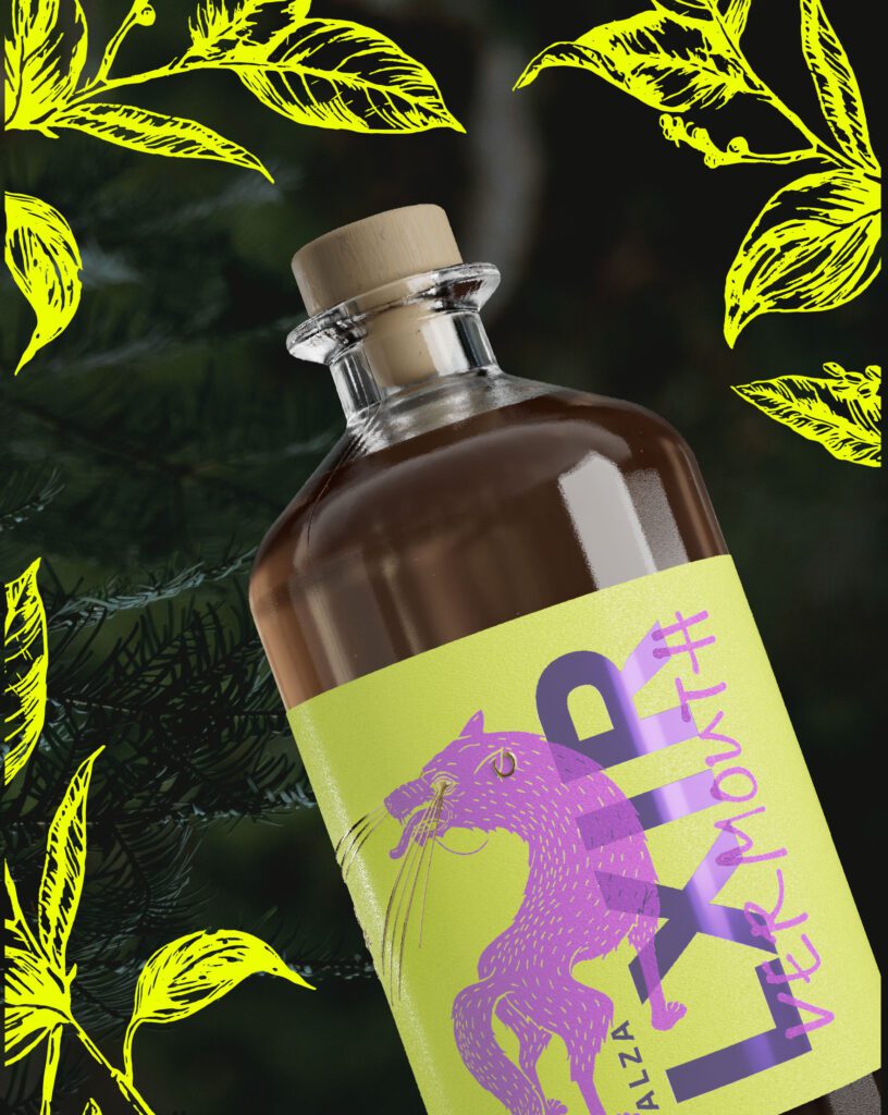 Hero visual of the LXIR bottle in vivid purple and yellow color scheme.